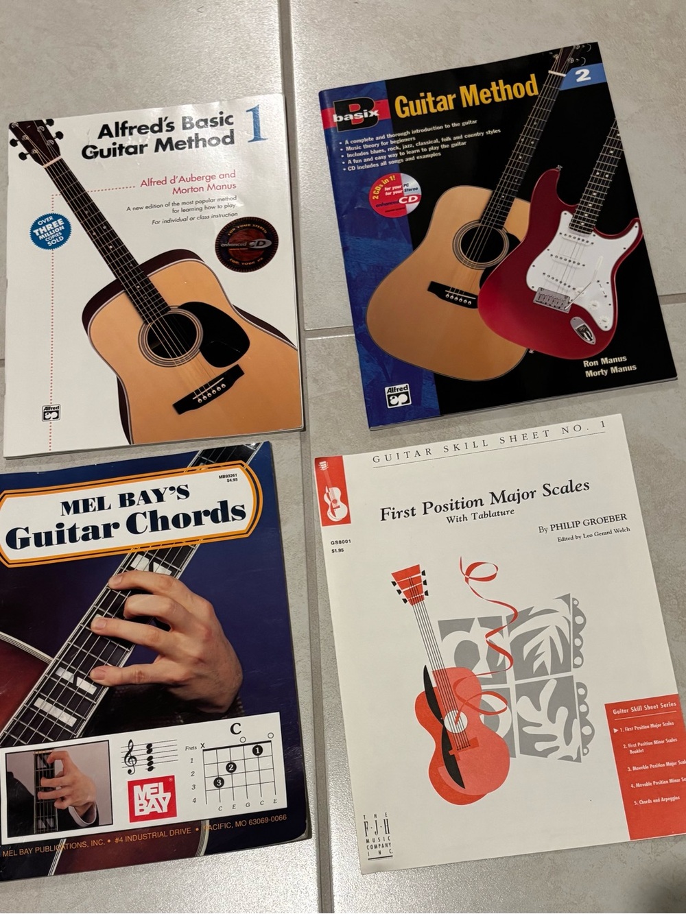Set of Beginner Guitar Books